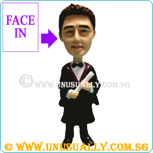 Custom 3D Caricature Male Graduation Figurine